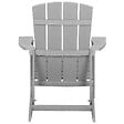 BELIANI - Chaise de jardin ADIRONDACK Gris clair - vignette