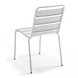 OVIALA - Chaise de jardin en métal blanc - Palavas - vignette