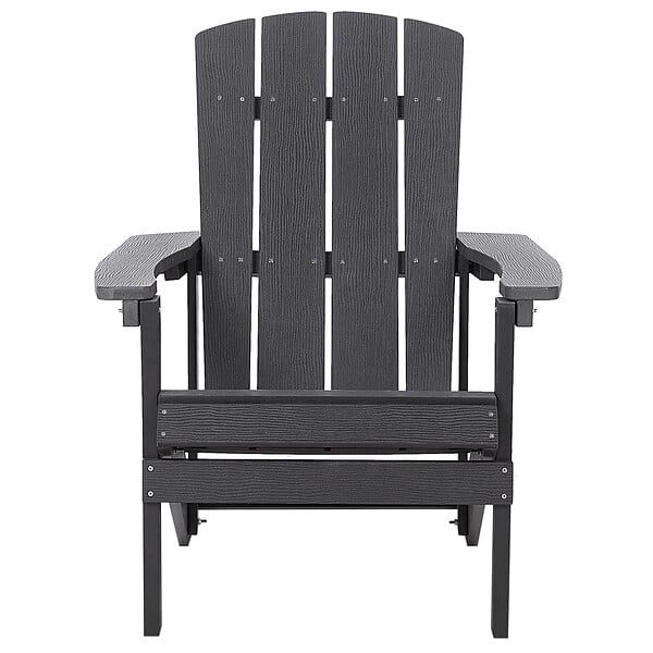 BELIANI - Chaise de jardin ADIRONDACK Gris foncé - large