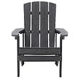 BELIANI - Chaise de jardin ADIRONDACK Gris foncé - vignette
