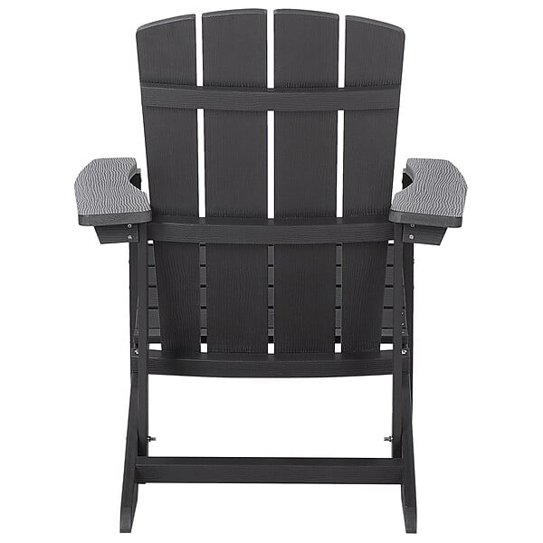 BELIANI - Chaise de jardin ADIRONDACK Gris foncé - large