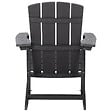 BELIANI - Chaise de jardin ADIRONDACK Gris foncé - vignette