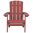BELIANI - Chaise de jardin ADIRONDACK Rouge - vignette