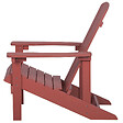 BELIANI - Chaise de jardin ADIRONDACK Rouge - vignette