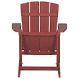 BELIANI - Chaise de jardin ADIRONDACK Rouge - vignette