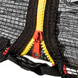 HAPPY GARDEN - Pack Premium Trampoline 245cm réversible gris / rose CANBERRA + filet, échelle, bâche et kit d'ancrage - vignette