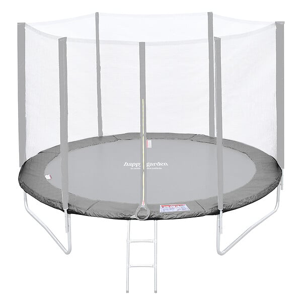 HAPPY GARDEN - Matelas de protection réversible pour trampoline Ø180cm CAIRNS - gris/rose - large