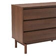 HAPPY GARDEN - Commode en bois foncé 3 tiroirs SARAH - vignette