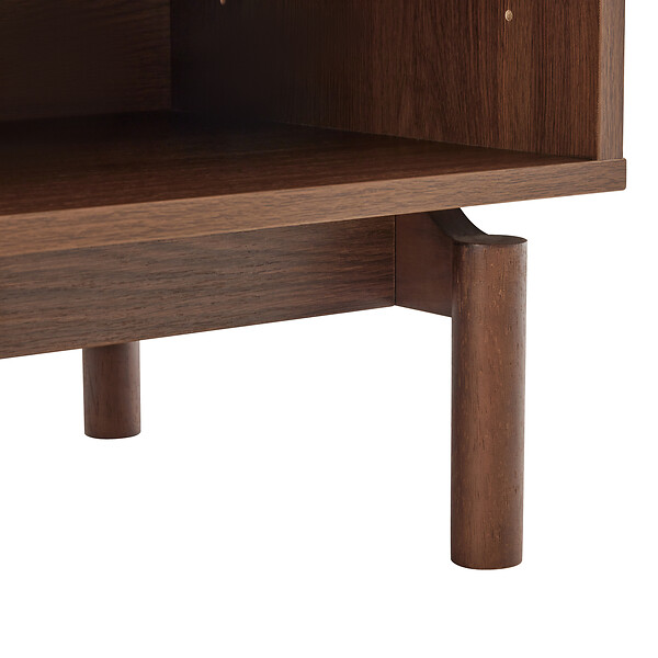 HAPPY GARDEN - Meuble TV en bois foncé 120cm SARAH - large