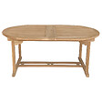 HAPPY GARDEN - Salon de jardin en teck massif LOMBOK - table ovale extensible - 10 places - vignette