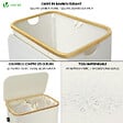 VOUNOT - Panier a linge pliable 145L avec sac intérieur cadre bambou et couvercle beige - vignette