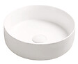 ONDEE - Vasque à poser ronde NAMI - Céramique Blanche mat - Dim : Ø34,6 x 11,4 cm - vignette