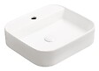 ONDEE - Vasque à poser rectangulaire LIVA - Céramique blanche - Dim : 45 x 40 x 11 cm - vignette
