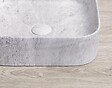 ONDEE - Vasque à poser carré LYS - Céramique Marbre gris - Dim : 37 x 37 x 11 cm - vignette