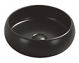 ONDEE - Vasque ronde à poser SORA - Céramique - Noir mat - Dim : Ø36 x h.12 cm - vignette