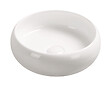 ONDEE - Vasque ronde à poser SORA - Céramique Blanche brillante - Dim : Ø36 x h.12 cm - vignette