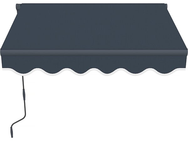 HABITAT ET JARDIN - Store banne en aluminium  "Ombra 1" - 160 x 120 cm - Gris - large