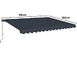 HABITAT ET JARDIN - Store banne en aluminium "Ombra 4" - 395 x 300 cm - Gris - vignette