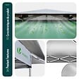 VOUNOT - Tonnelle de jardin exterieure pliable avec moustiquaire 3.6x3.6m vert - vignette