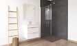ONDEE - Receveur de douche NARA - Antidérapant Découpable 90x90 cm Résine - Gris - Bonde - vignette