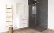 ONDEE - Receveur de douche NARA - Antidérapant Découpable 70x100 cm Résine - Gris - Bonde - vignette