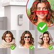 THOMSON - Visiophone filaire connecté à reconnaissance faciale Thomson Smart Face - Thomson - 512278 - vignette