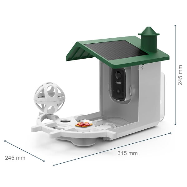 AVIDSEN - Mangeoire intelligente connectée sans fil, solaire - Smart Birdfeeder - Avidsen - 127164 - large