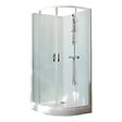 LEDA - Cabine Iziglass2 Coulissante 1/4 Rond 90 Verre Transparent Leda - vignette
