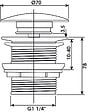 ONDEE - Bonde céramique clic-clac pour vasque - Finition Béton - vignette