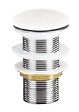 ONDEE - Bonde céramique clic-clac pour vasque - Finition Blanc Brillant - vignette