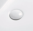 ONDEE - Bonde céramique clic-clac pour vasque - Finition Blanc Brillant - vignette