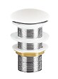 ONDEE - Bonde céramique clic-clac pour vasque - Finition Blanc Mat - vignette