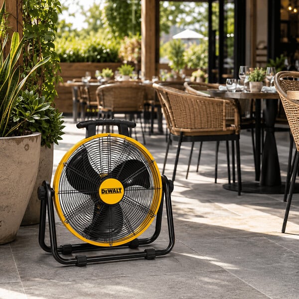 MCCOVER - Ventilateur de sol DeWalt 50 cm 110 W - DXF2067 Jaune - large