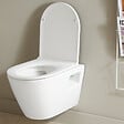 SIAMP - Pack WC Suspendu Bâti-support Universel Siamp avec Cuvette Sans Bride Samara - vignette