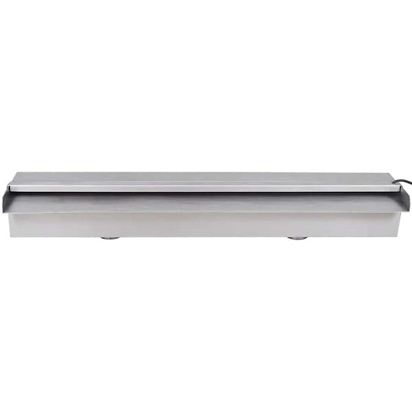 VIDAXL - Lame d'eau rectangulaire à LED 60 cm en acier inoxydable pour piscine - large