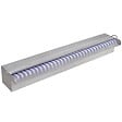 VIDAXL - Lame d'eau rectangulaire à LED 60 cm en acier inoxydable pour piscine - vignette