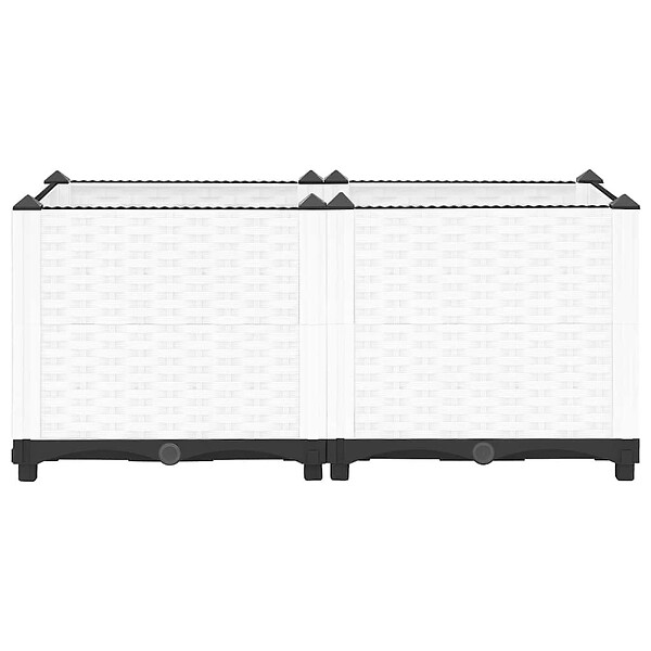 VIDAXL - vidaXL Lit surélevé 80x40x38 cm Polypropylène - large