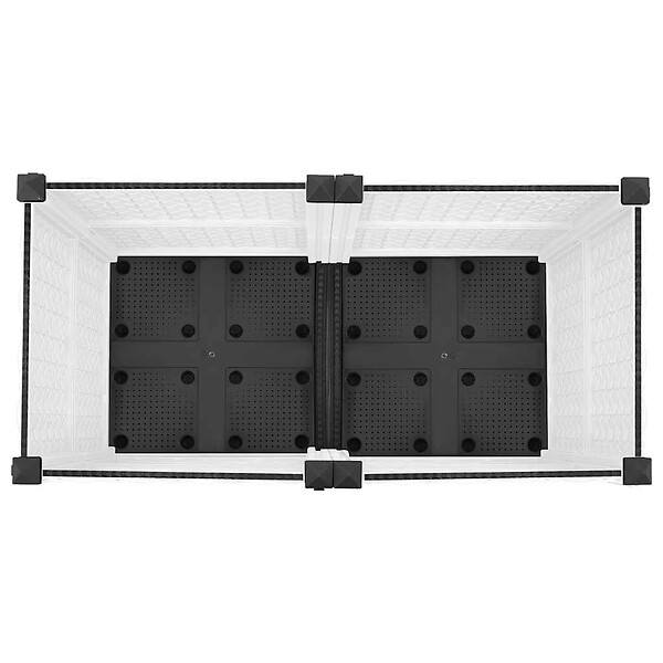 VIDAXL - vidaXL Lit surélevé 80x40x38 cm Polypropylène - large