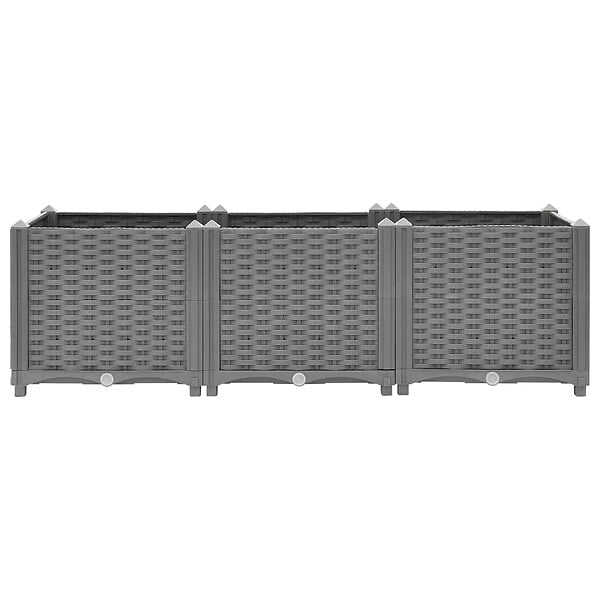 VIDAXL - vidaXL Lit surélevé 120x40x38 cm Polypropylène - large