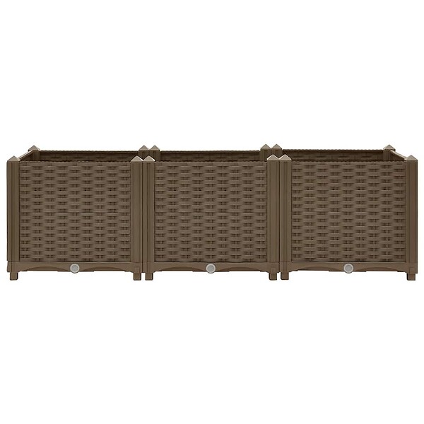 VIDAXL - vidaXL Lit surélevé 120x40x38 cm Polypropylène - large