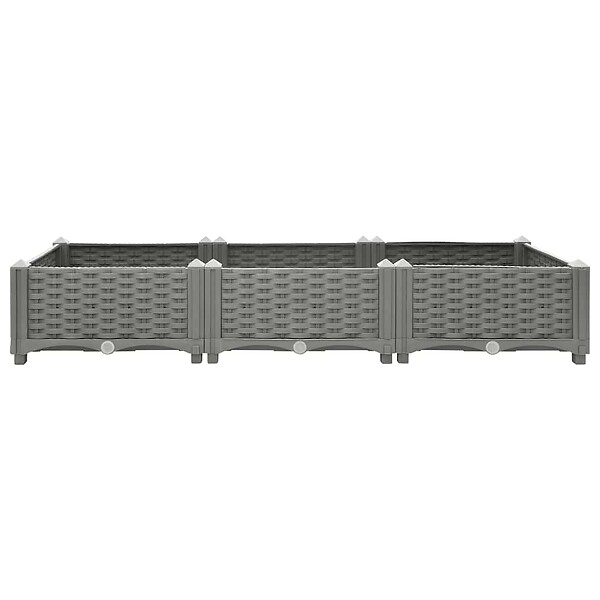 VIDAXL - vidaXL Lit surélevé 120x40x23 cm Polypropylène - large