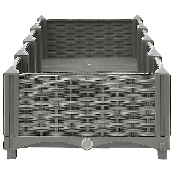 VIDAXL - vidaXL Lit surélevé 160x40x23 cm Polypropylène - large