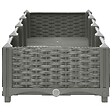 VIDAXL - vidaXL Lit surélevé 160x40x23 cm Polypropylène - vignette