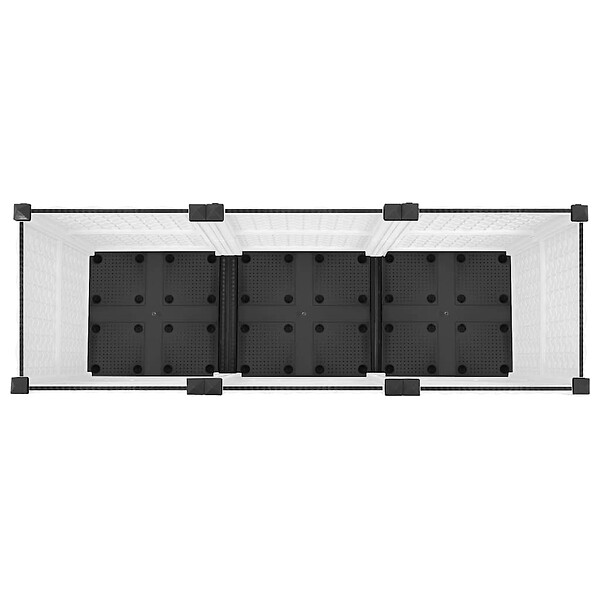 VIDAXL - vidaXL Lit surélevé 120x40x38 cm Polypropylène - large