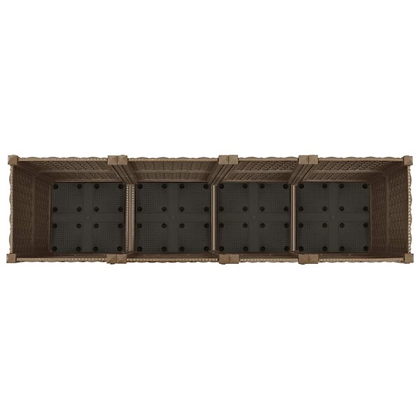 VIDAXL - vidaXL Lit surélevé 160x40x38 cm Polypropylène - large