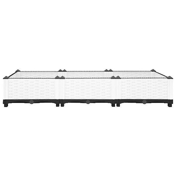 VIDAXL - vidaXL Lit surélevé 120x40x23 cm Polypropylène - large