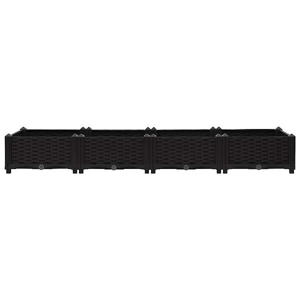 VIDAXL - vidaXL Lit surélevé 160x40x23 cm Polypropylène - large