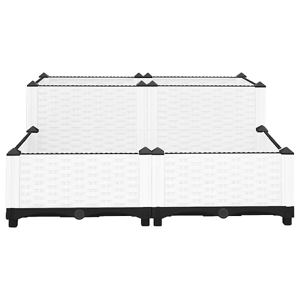 VIDAXL - vidaXL Lit surélevé 80x80x38 cm Polypropylène - large