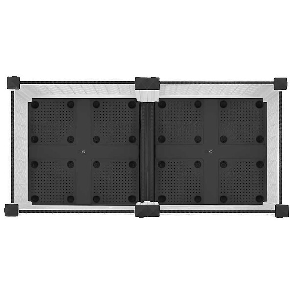 VIDAXL - vidaXL Lit surélevé 80x40x23 cm Polypropylène - large