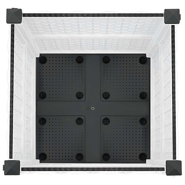 VIDAXL - vidaXL Lit surélevé 40x40x38 cm Polypropylène - large